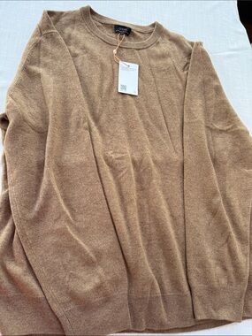Quince Camel Crewneck Sweater